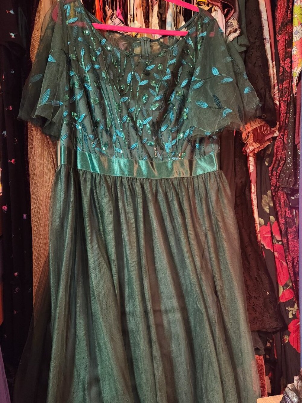 Ever Pretty Green Sequin Gown